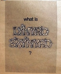 Lynyrd Skynyrd Concert Ad Poster