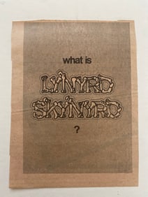 Lynyrd Skynyrd Concert Ad Poster