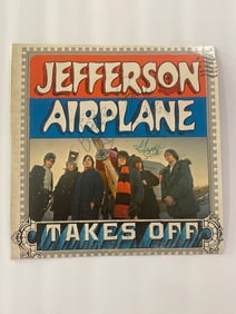 Jefferson Airplane Autographed Record Poster