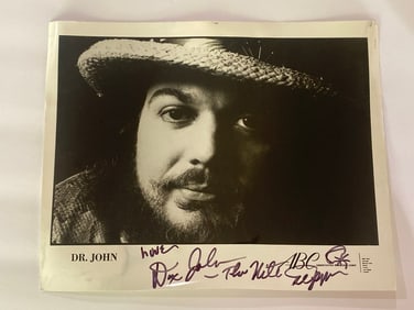 Dr. John Autographed Photo