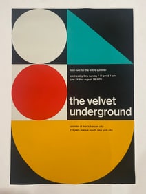 Velvet Underground 1970 Max's House Concert Poster