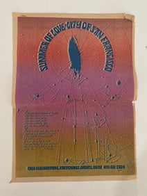 San Francisco 1967 Summer of Love Newspaper Poster