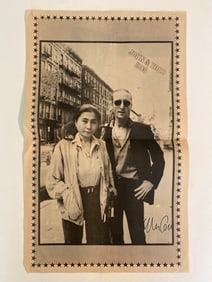 Yoko Ono autographed John Lennon Poster