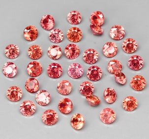 0.56ct Orange Sapphires (36)