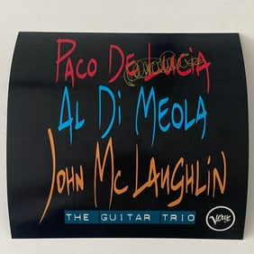Paco De Lucia Autographed Concert Poster