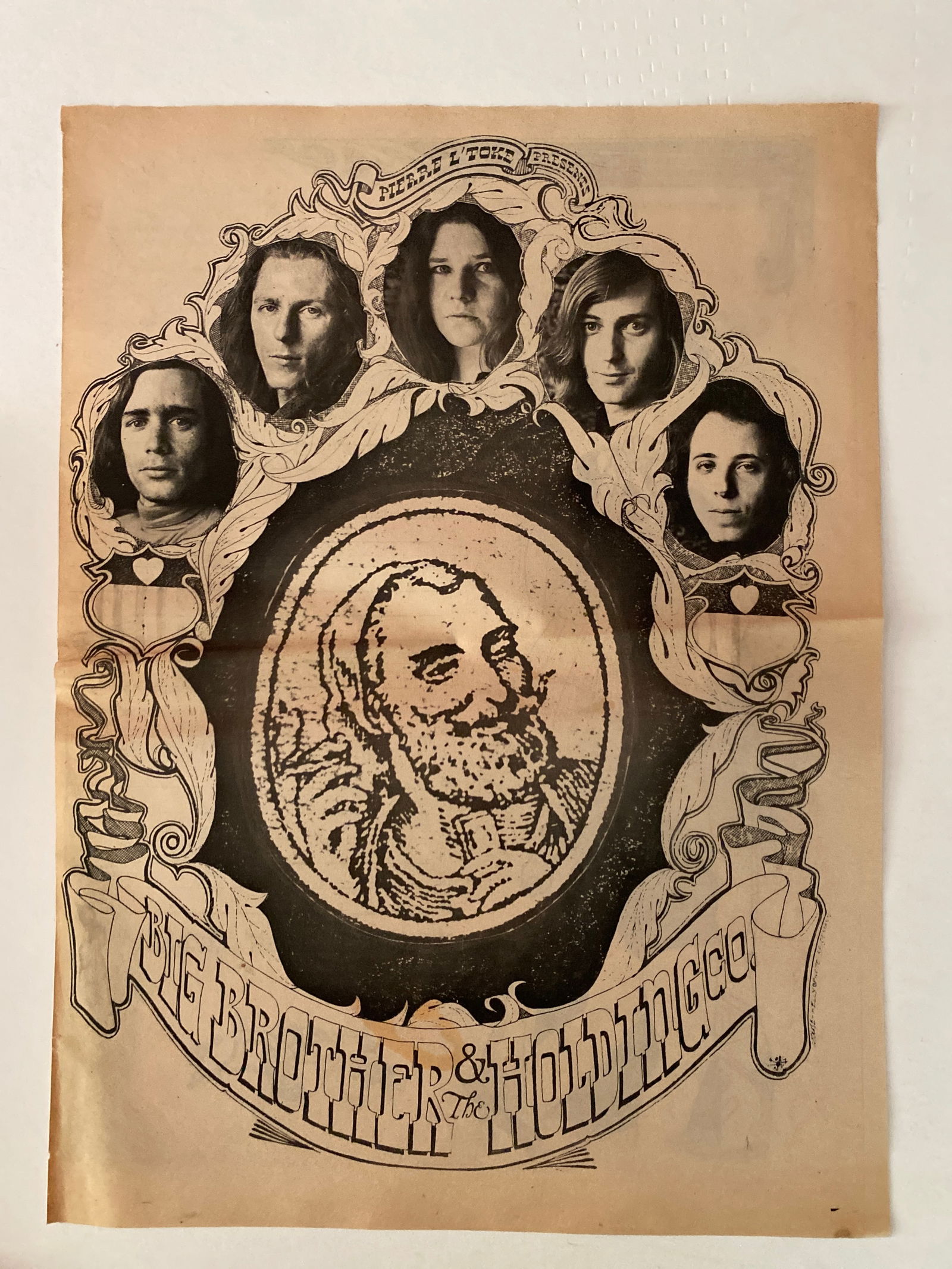 Janis Joplin Big Brother 1967 San Francisco Concert Ad Poster (1 of 1)