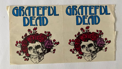 Grateful Dead Fan Club 1979's Bertha Shirt Decals (2)