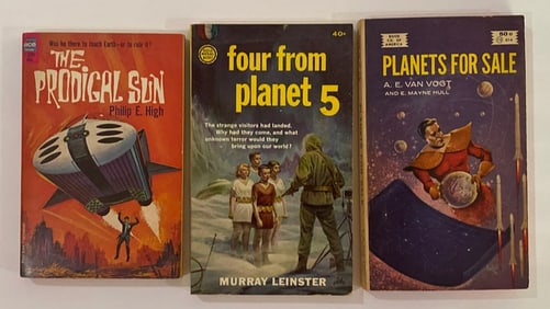1960's Ace Scinece Fiction Novel Paperback Lot (3)