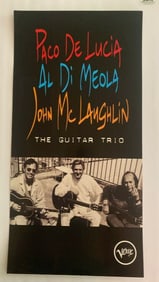 Paco De Lucia Al DiMeola & John Mclaughlin SF Concert Poster