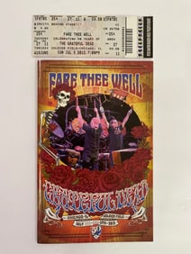 Grateful Dead 2015 Fare The Well Concert Program & Ticket