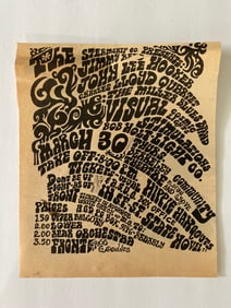 John Lee Hooker 1967 San Francisco Concert Ad Poster