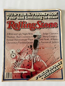 Hunter S Thompson signed Rolling Stone Magazine