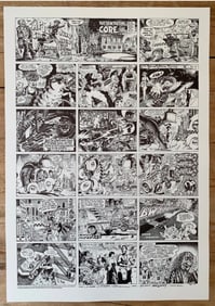Robert Crumb Rick Griffin 1989 Zap 12 Show Promotion Poster 1st Printing