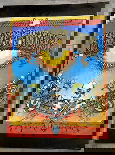 Grateful Dead 1969 Rick Griffin Poster London 2nd Printing: This stunning 1969 Grateful Dead poster by legendary artist Rick Griffin was created to promote the band’s historic first shows in London. A psychedelic masterpiece, this second printing features Gr