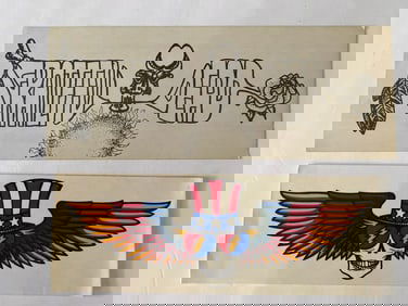 Grateful Dead 1970's Concert Bumper Stickers (2)