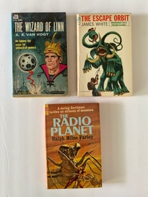 1960's Ace Scinece Fiction Novel Paperback Lot (3)