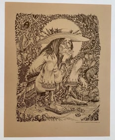 Rick Griffin 1967 San Mezcalito Poster 1st Printing
