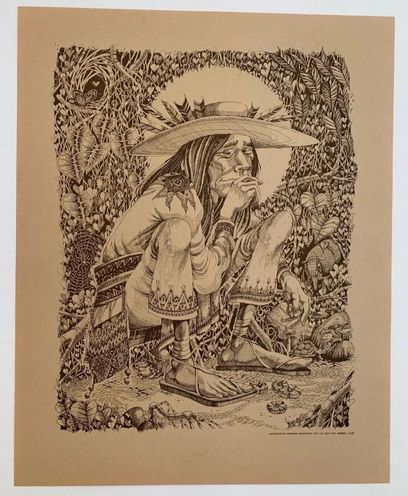 Rick Griffin 1967 San Mezcalito Poster 1st Printing (1 of 1)