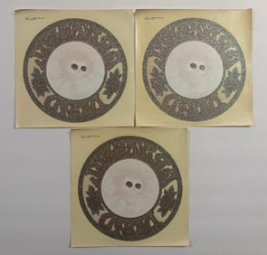 Grateful Dead 1980's Concert Lot Stickers (3)
