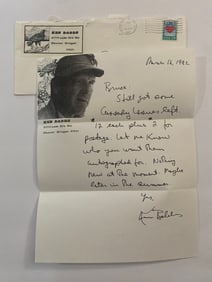 Ken Babbs Merry Prankster Signed Letter