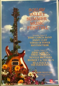 Jerry Garcia Band 1991 Squaw Valley Concert Poster 1st Printing