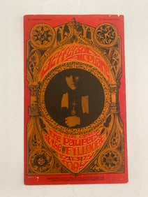 Jefferson Airplane Fillmore Concert Handbill 1st Printing