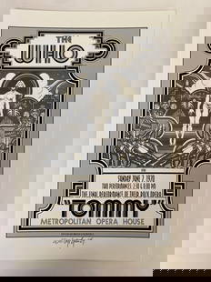 The Who Tommy Fillmore Concert Poster signed by David Byrd: The Who’s 'Tommy' concert at Fillmore East gets the full David Byrd treatment in this signed psychedelic masterpiece. With layered, symbolic design elements, the poster mirrors the operatic complexi