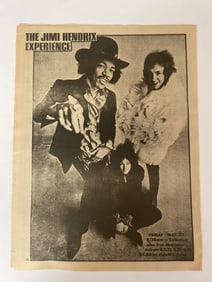 Jimi Hendrix 1969 Oakland Concert Ad Poster