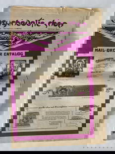 Grateful Dead Vintage Psychedelic Shop Catalog: Vintage psychedelic headshop catalog featuring Grateful Dead merchandise, clothing, posters, and smoking accessories. Packed with groovy artwork and counterculture ephemera. A kaleidoscopic time capsu