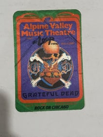 Grateful Dead 1981 Alpine Valley Backstage Pass