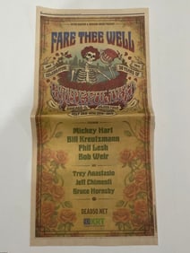 Grateful Dead 2015 Fare The Well Concert Ad Poster