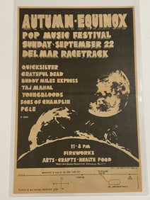 Grateful Dead 1969 Fall Equinox Promo Poster