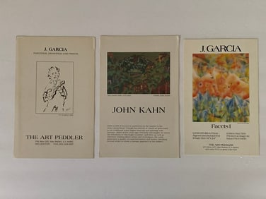 Jerry Garcia Art Exhibit Handills (3)