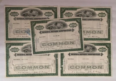 General Motors Corporation Vintage Stock Certificate (5)