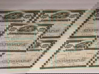 General Motors Corporation Vintage Stock Certificate (5)
