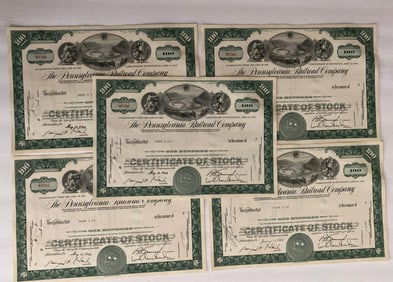 The Pennsylvania Railroad Company Vintage Stock Certificate (5)