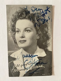 Maureen O'Hara Autographed Inscribed Photo