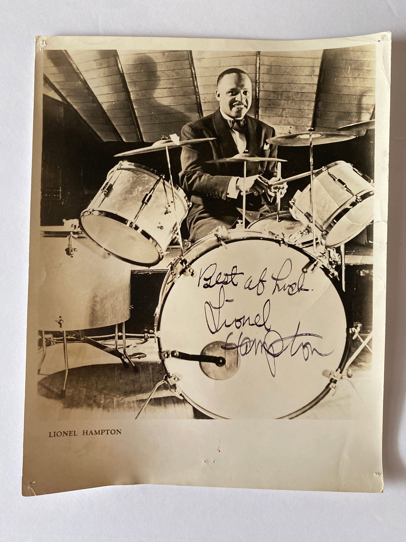 Lionel Hampton Autographed Photo (1 of 1)