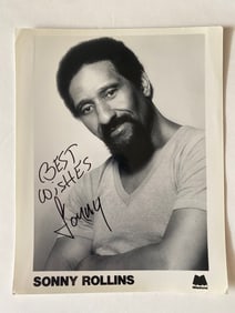 Sonny Rollins Autographed Photo