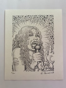 Robert Crumb Signed Janis Joplin Art Print