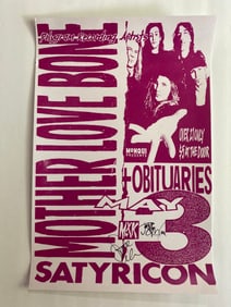Mother Love Bone Signed Poster