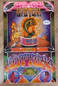 Hot Tuna 1977 New Years Concert Poster Signed by Band 1st Printing