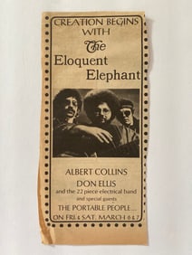 Albert Collins Don Ellis 1968 Concert Ad Poster