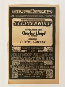 Steppenwolf 1968 Palladium Concert Ad Poster