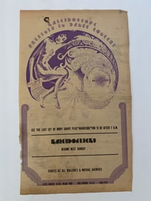 Moby Grape 1968 Kaleidescope Concert Ad Poster