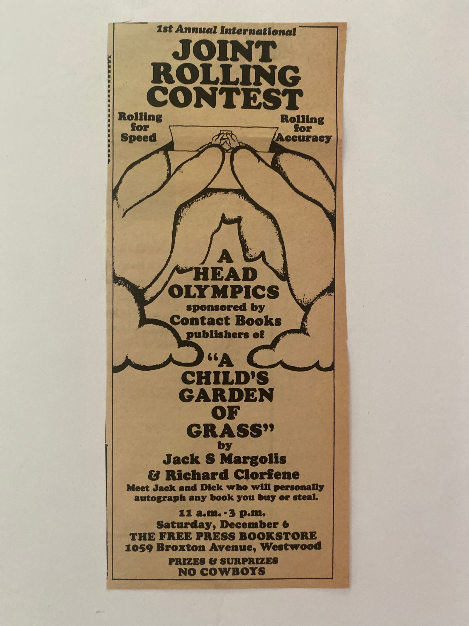 1st Annual Joint Competition Promo Ad: 1st Annual Joint Competition Promo Ad , measures 10x4.5 inches and originates from a vintage newspaper publication. A remarkable relic of its era, it captures the spirit and visual style of its time, 