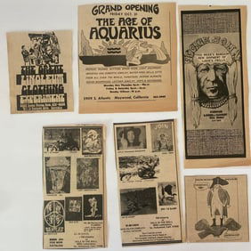 1960's LA Head Shop Ad Lot