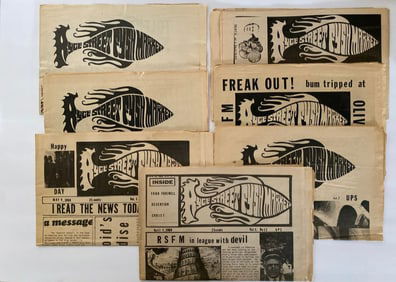 1968 Ryce Street Fish Market Counter Culture Newspaper Lot