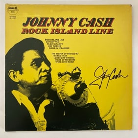 Johnny Cash autographed Record