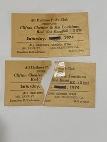 Clifton Chanier 1974 Halloween Concert Card (2)
